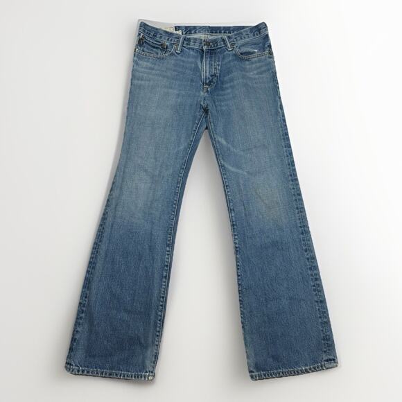 Abercrombie & Fitch Baxter Low Rise Slim Boot Cut Denim Jeans Y2K 30x31 Size 16 - Picture 1 of 9